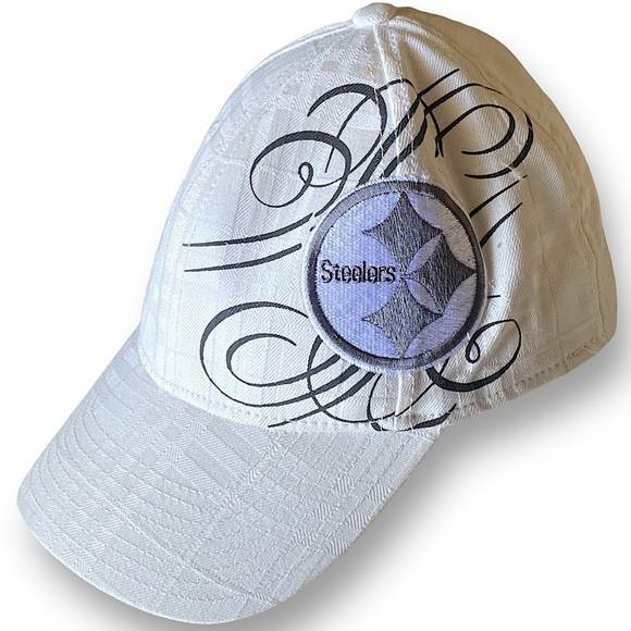 NFL Accessories - NFL & REEBOK PITTSBURGH STEELERS FITTED FOOTBALL CAP EMBROIDERED PATCH SIZE L/XL